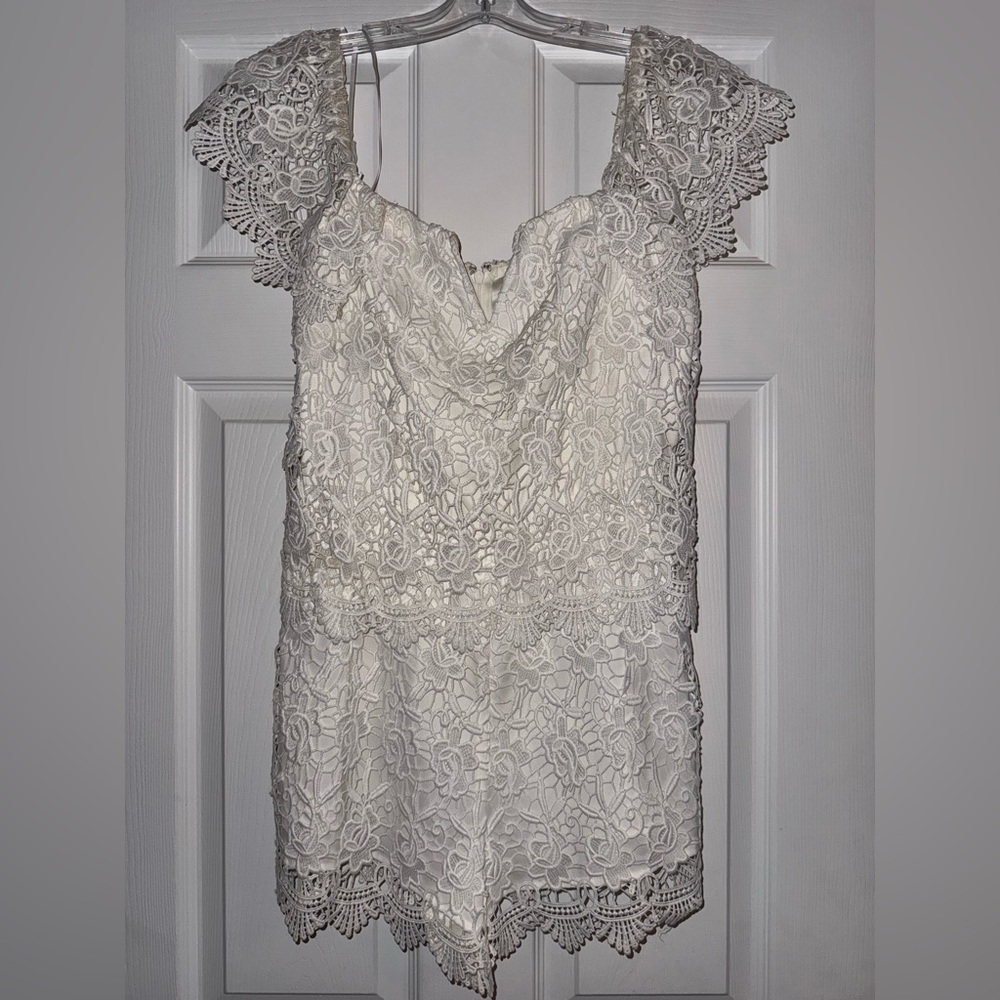 YUMI KIM - Best Day White Lace Romper